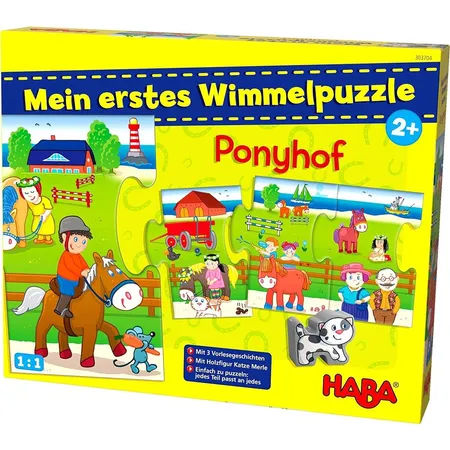 HABA 303704 Mein erstes Wimmelpuzzle – Ponyhof