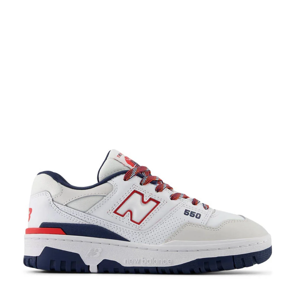 New Balance 550sneakers wit/donkerblauw/rood