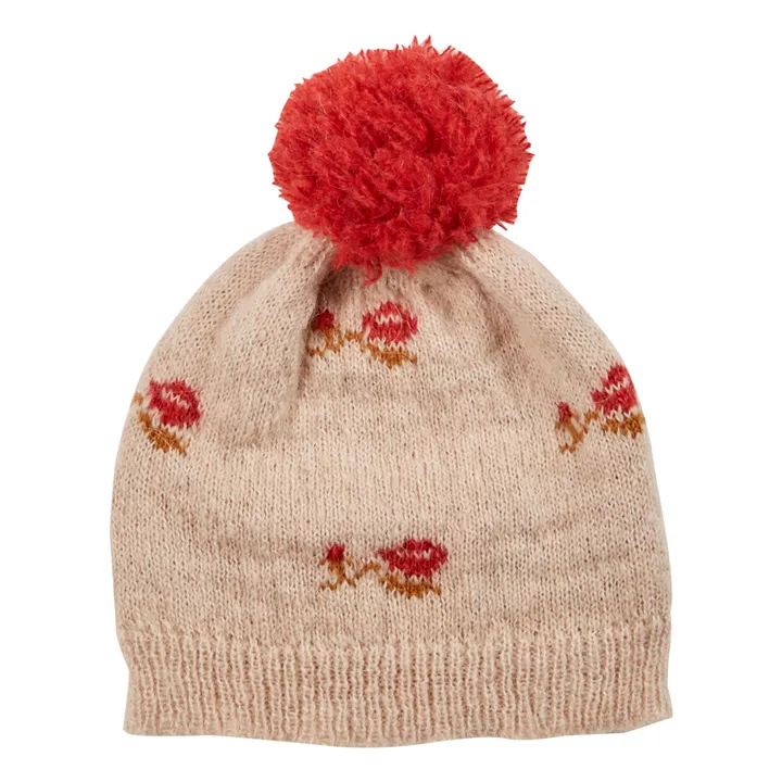 Emile et Ida Bonnet Jacquard Fleuri | Rose pâle