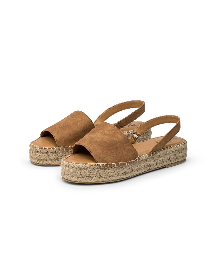 Ladies Heal Camel Sandals