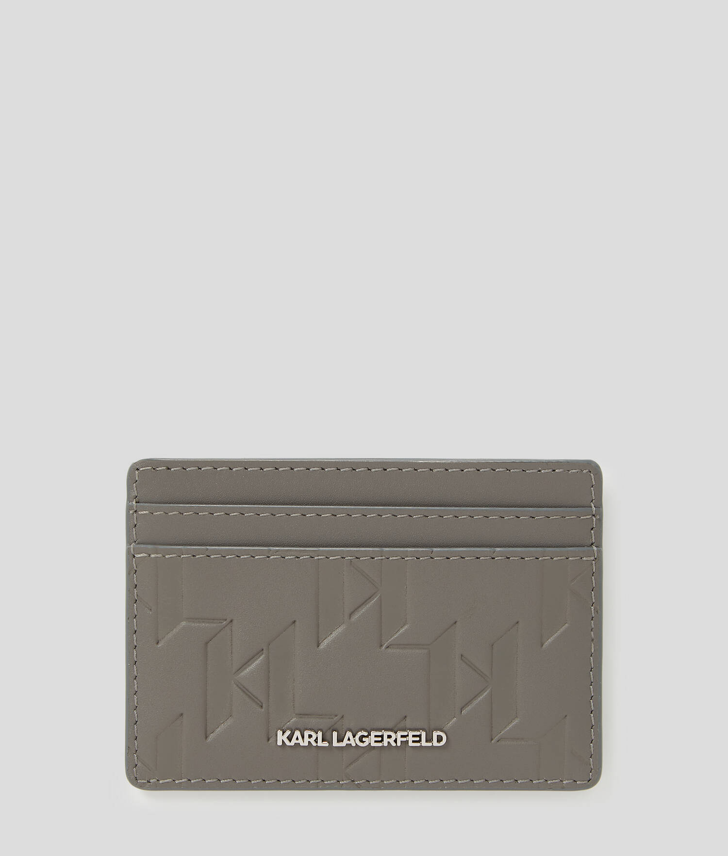 PORTE-CARTES K/LOOM EN CUIR - Gris