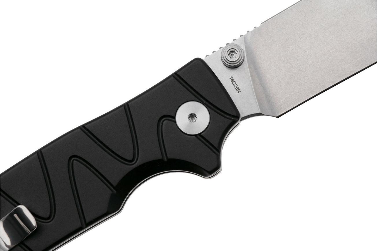 QSP Knife Kali QS159-F1 Stonewashed 14C28N Black Aluminum, zakmes, Keanu Alfaro design