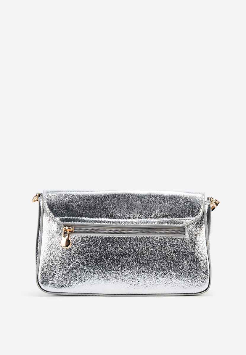 Sac bandoulière femme argent Zarina