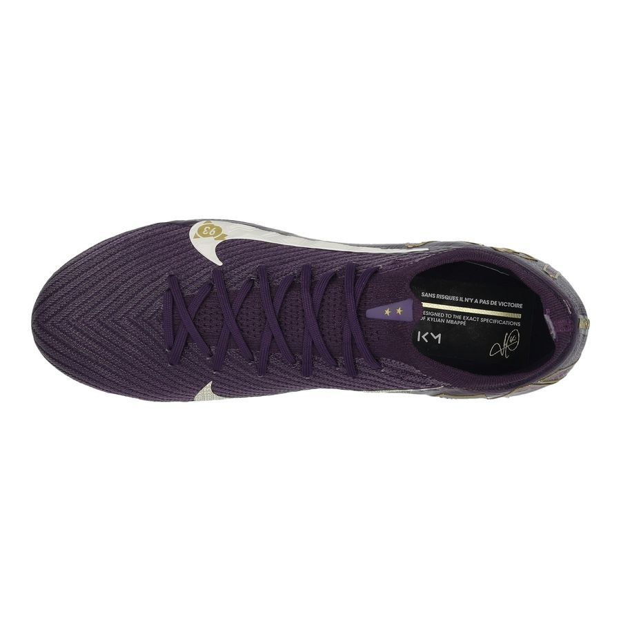 Nike Air Zoom Mercurial Vapor 16 Elite FG Mbappé Personal Edition - Violet/Blanc