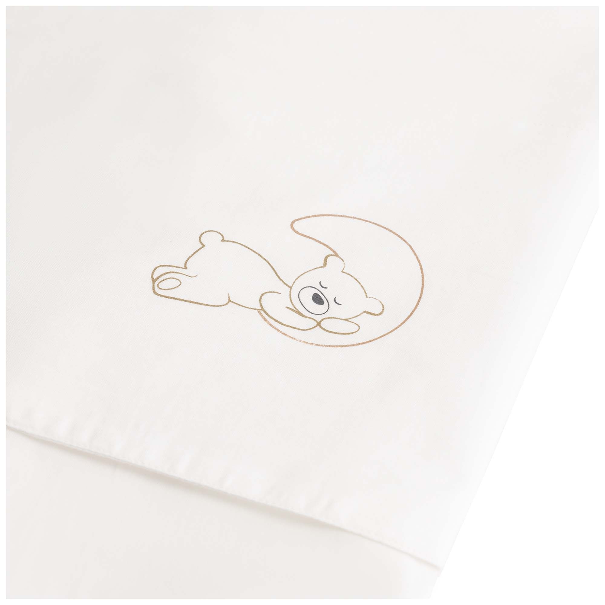 Prenatal ledikantlaken Beren wit