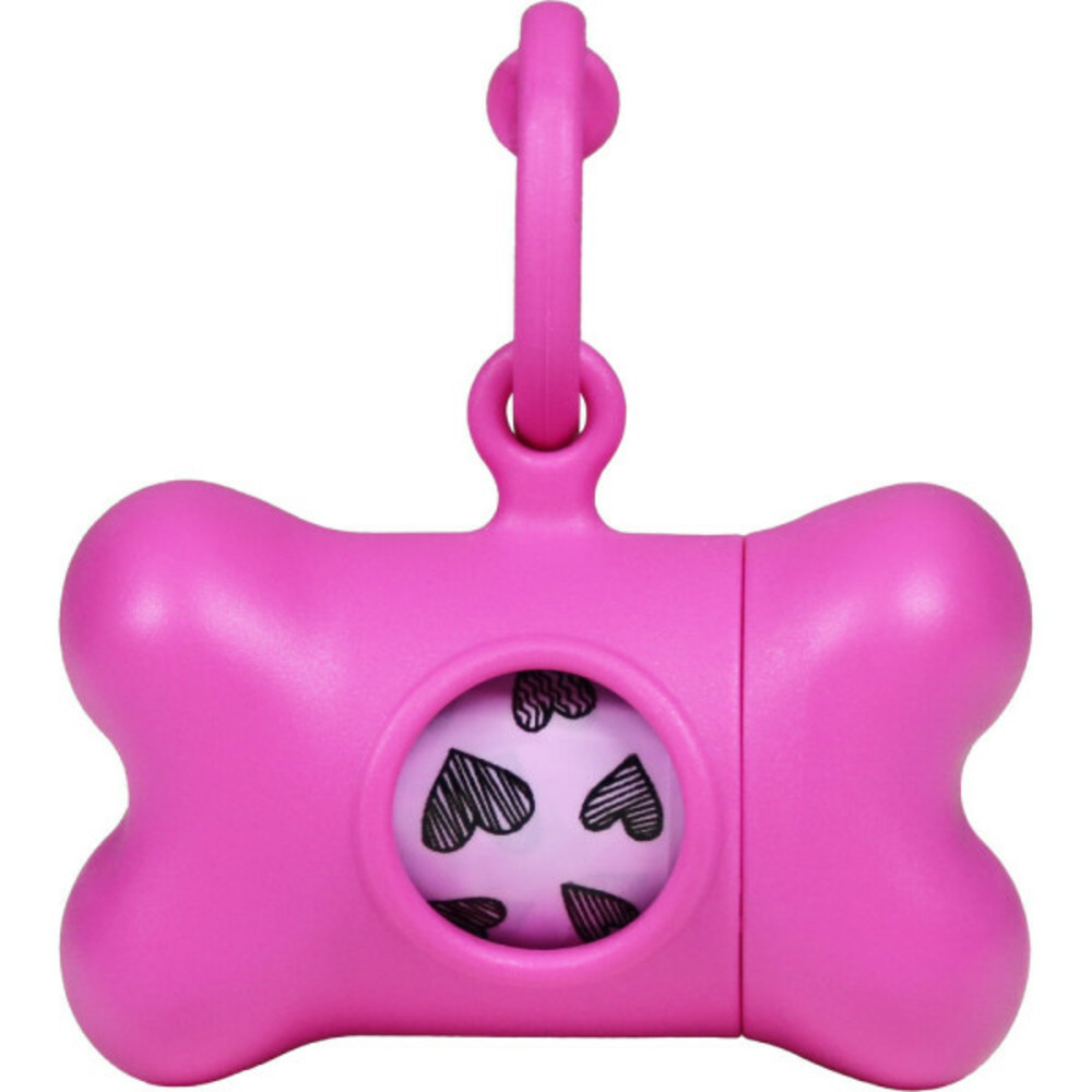 Distributeur de sacs pour animaux domestiques classic 2nd life rose