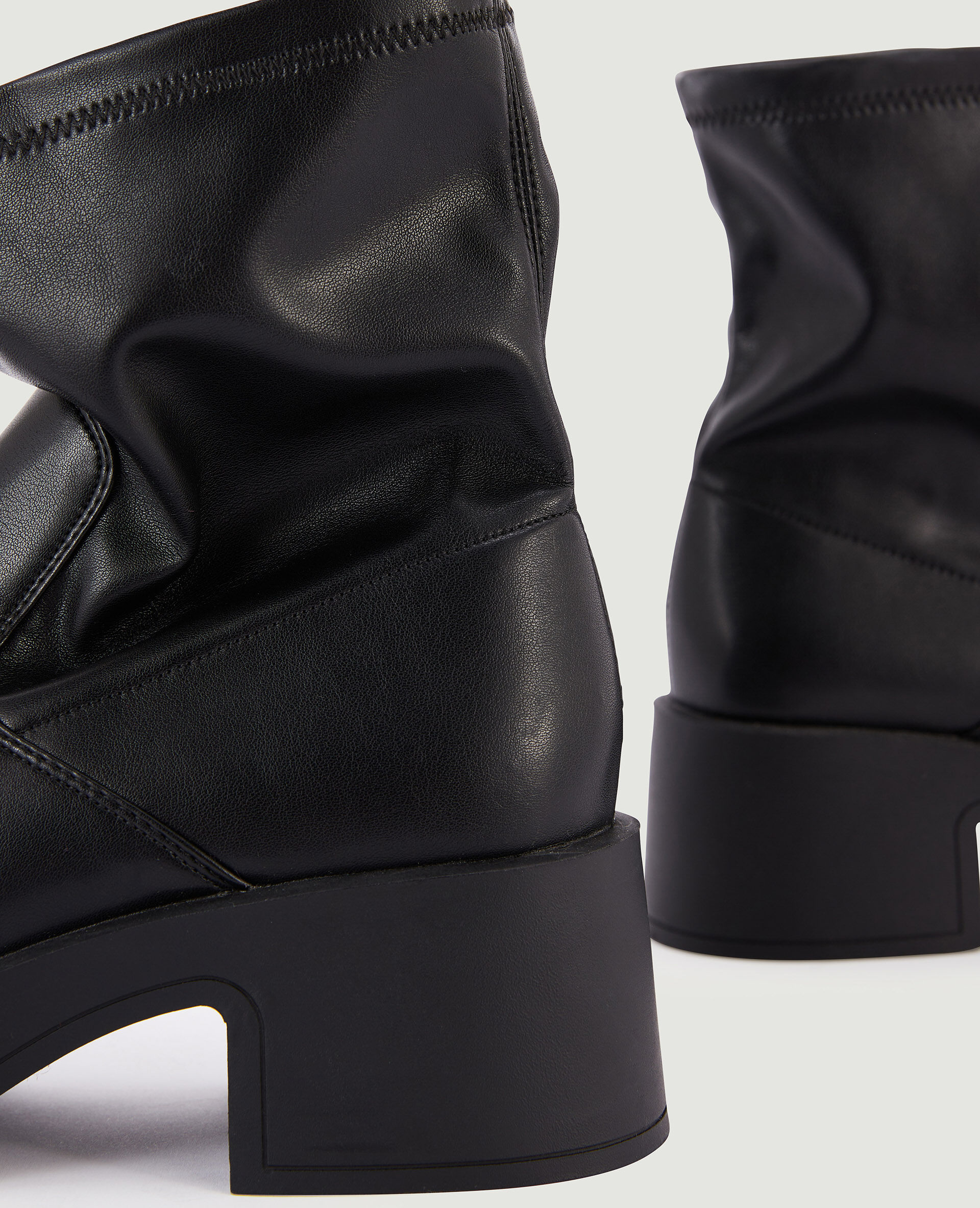 Boots bouts ronds - Noir