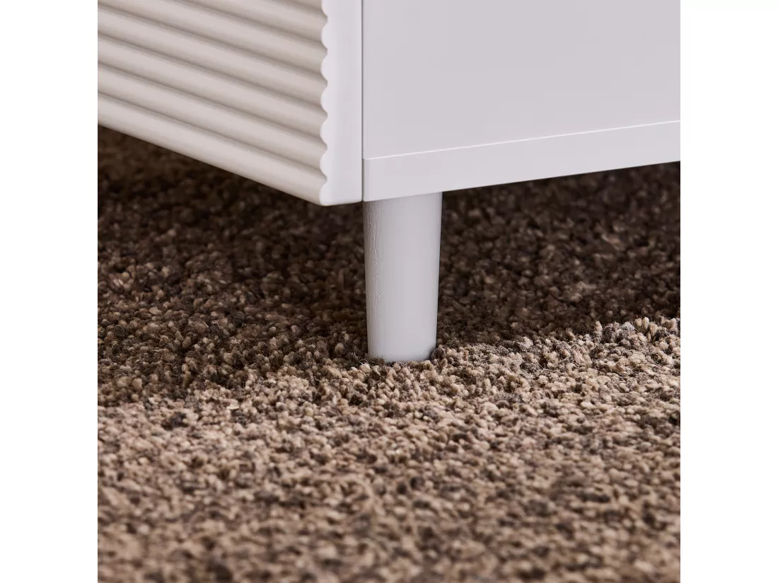 SoBuy Table d’Appoint, Bout de Canapé de Salon, Table à Café, Caisson de Bureau avec 1 Tiroir 1 Porte et Compartiments Blanc, 70 x 35 x 60 cm, FBT135-W