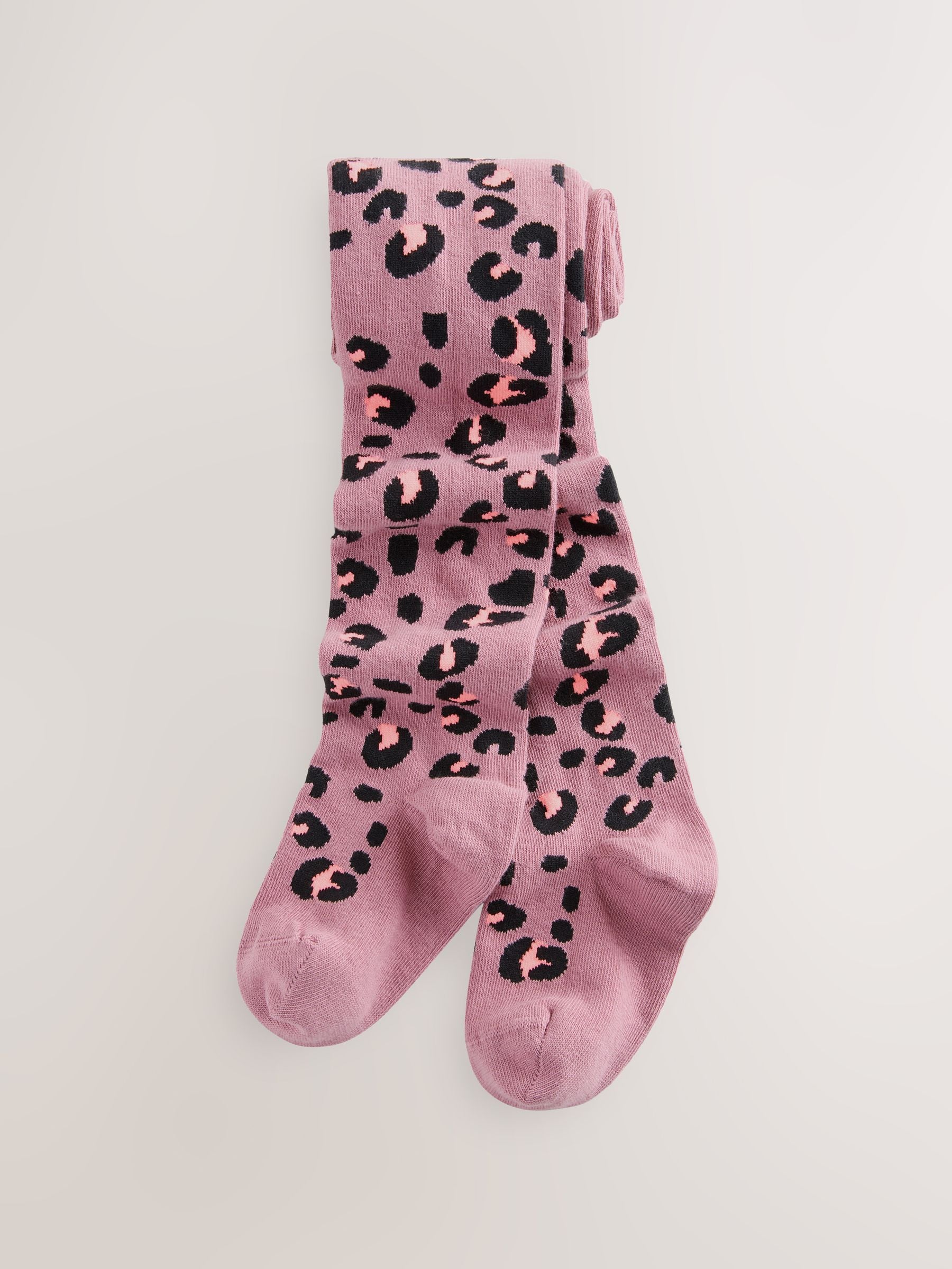 Paars - Cotton Rich Animal Print Tights