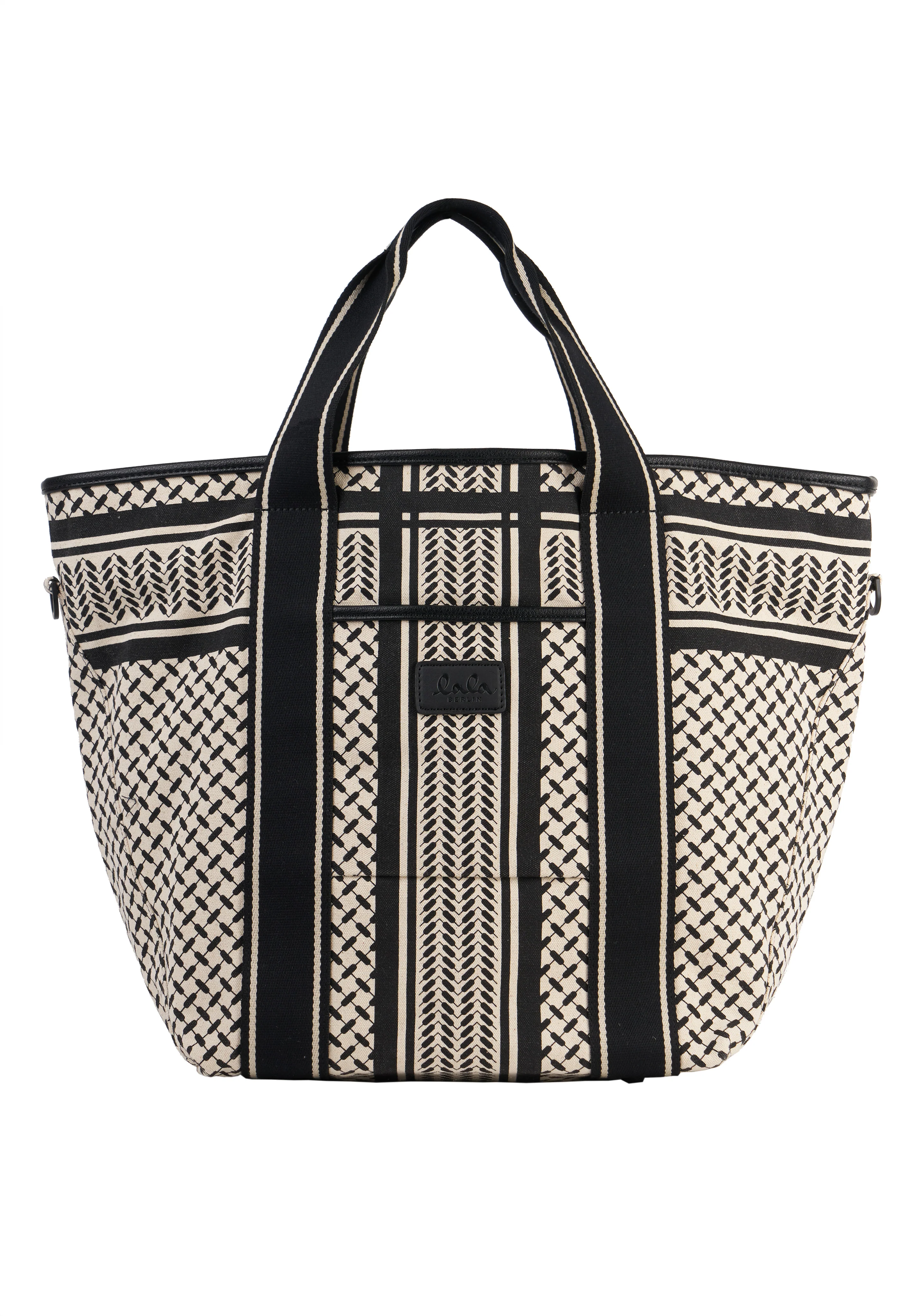 Lala Berlin  East West Marin shopper - Heritage Stripe Black