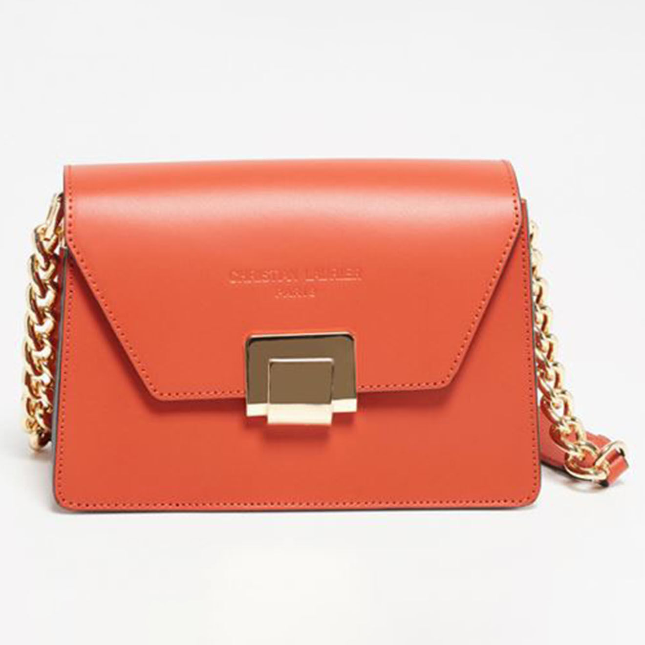Christian Laurier Sac bandoulière en Cuir Ava orange foncé - 22x14x10 cm