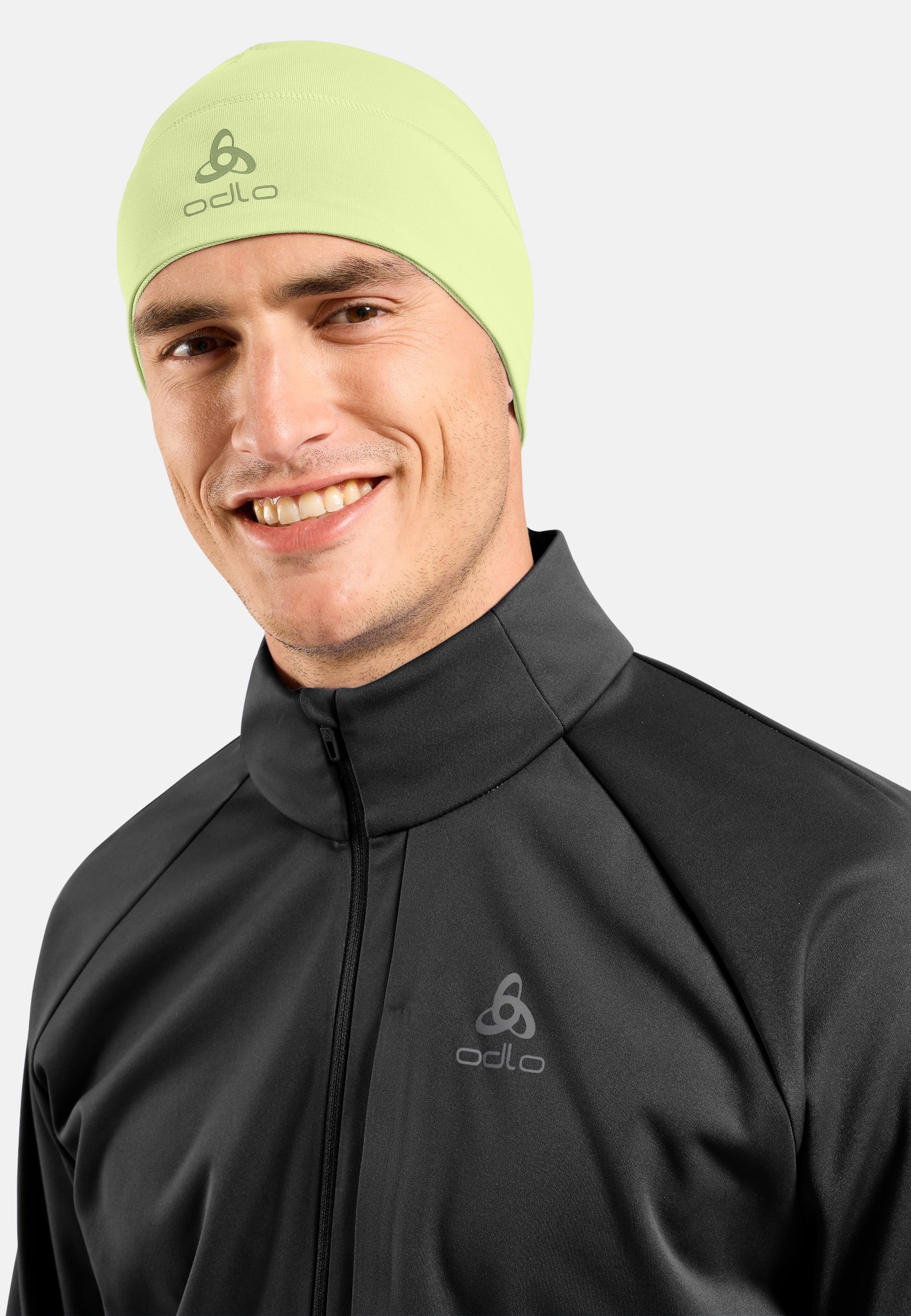 Polyknit Warm Mütze in shadow lime