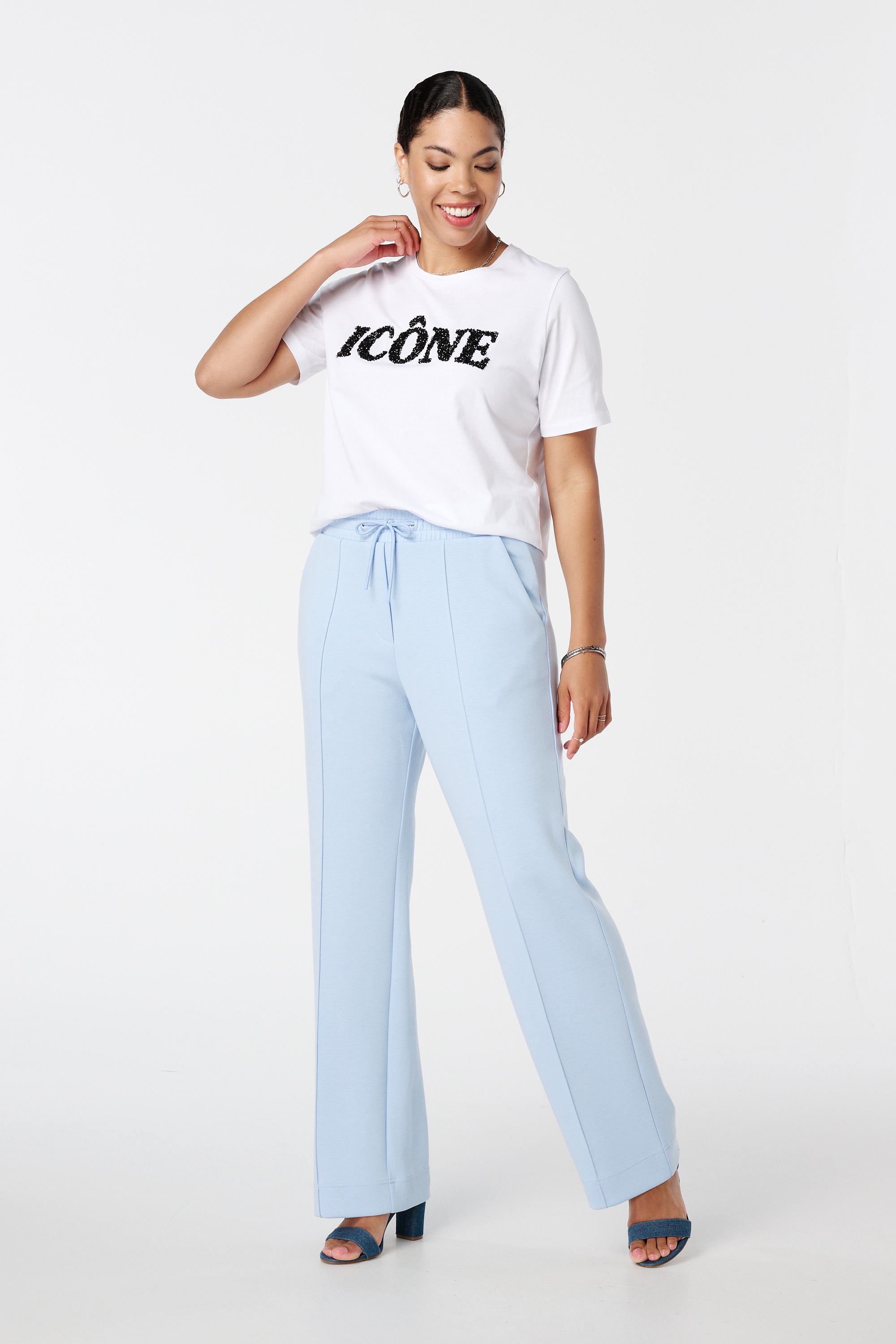 T-shirt met tekst Wit