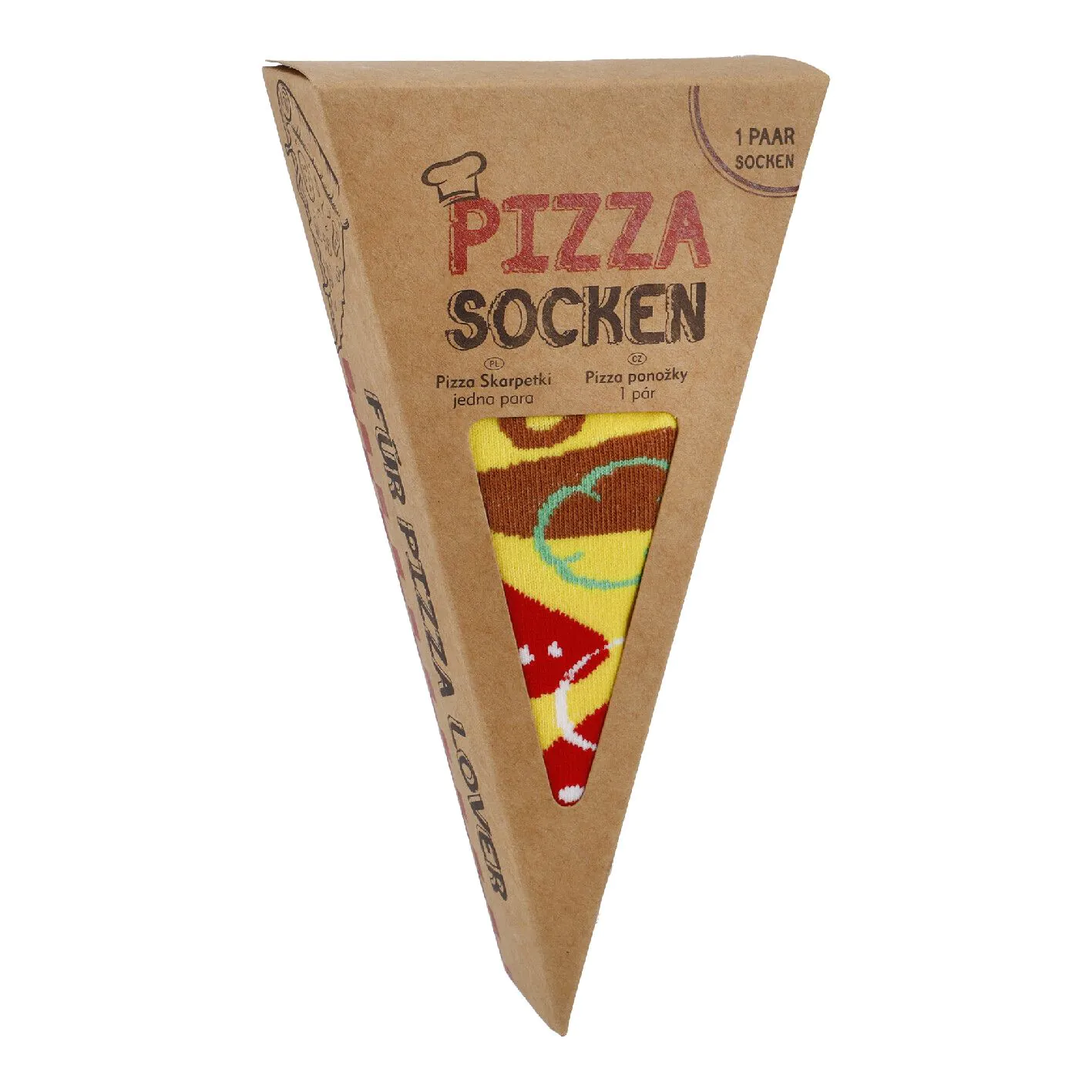 Socken Foodbox, Pizza, Größe 43-46