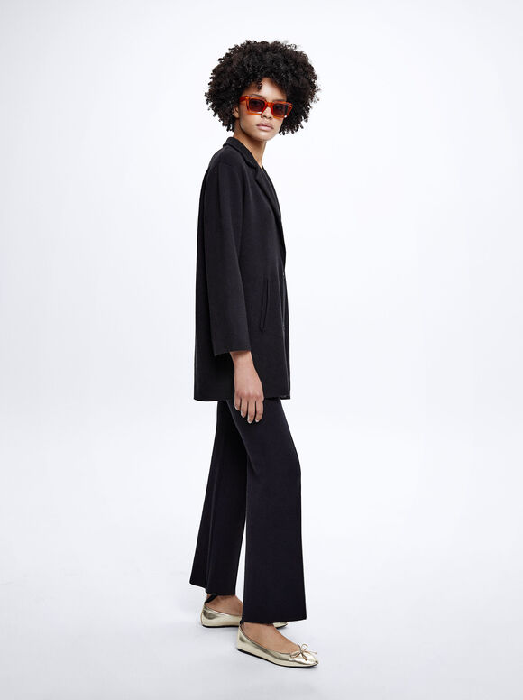 Blazer de malha - Preto