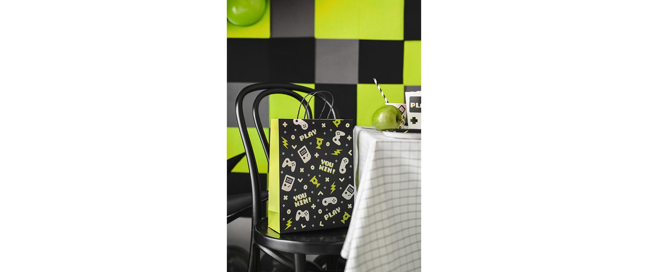 Geschenktasche Game 10 x 24 x 32 cmTragetasche zum Einpacken von Geschenken
