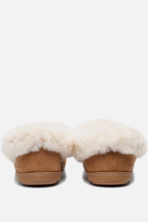 Cozy Campfire Pantoffels cognac Suede