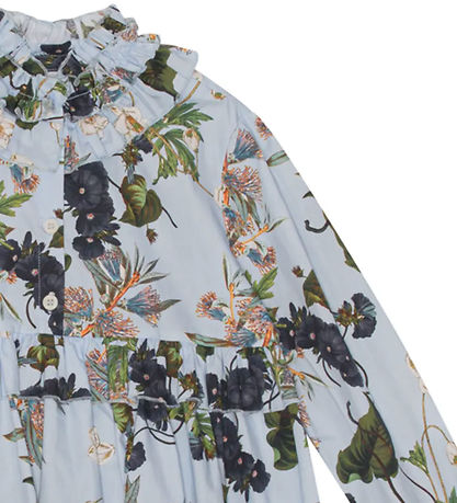 Christina Rohde Kleid - Blau m. Blumen