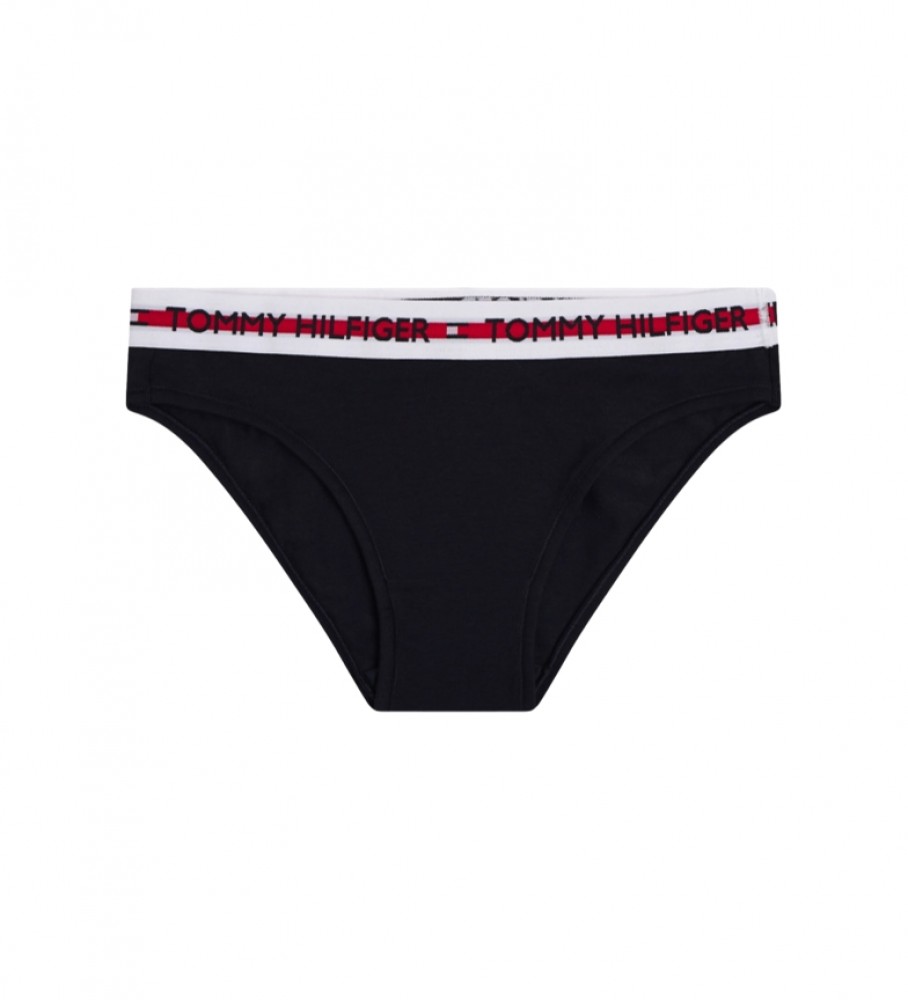 Cuecas Tommy Hilfiger com fita de inscrição, azul marinho