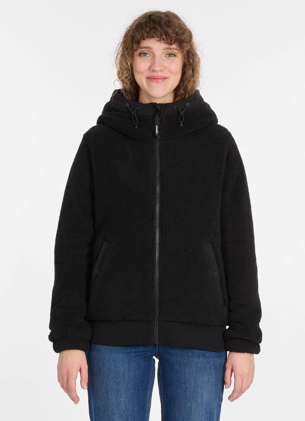 Ragwear Fleecejacke »COUSY SHORT« mit Kapuze