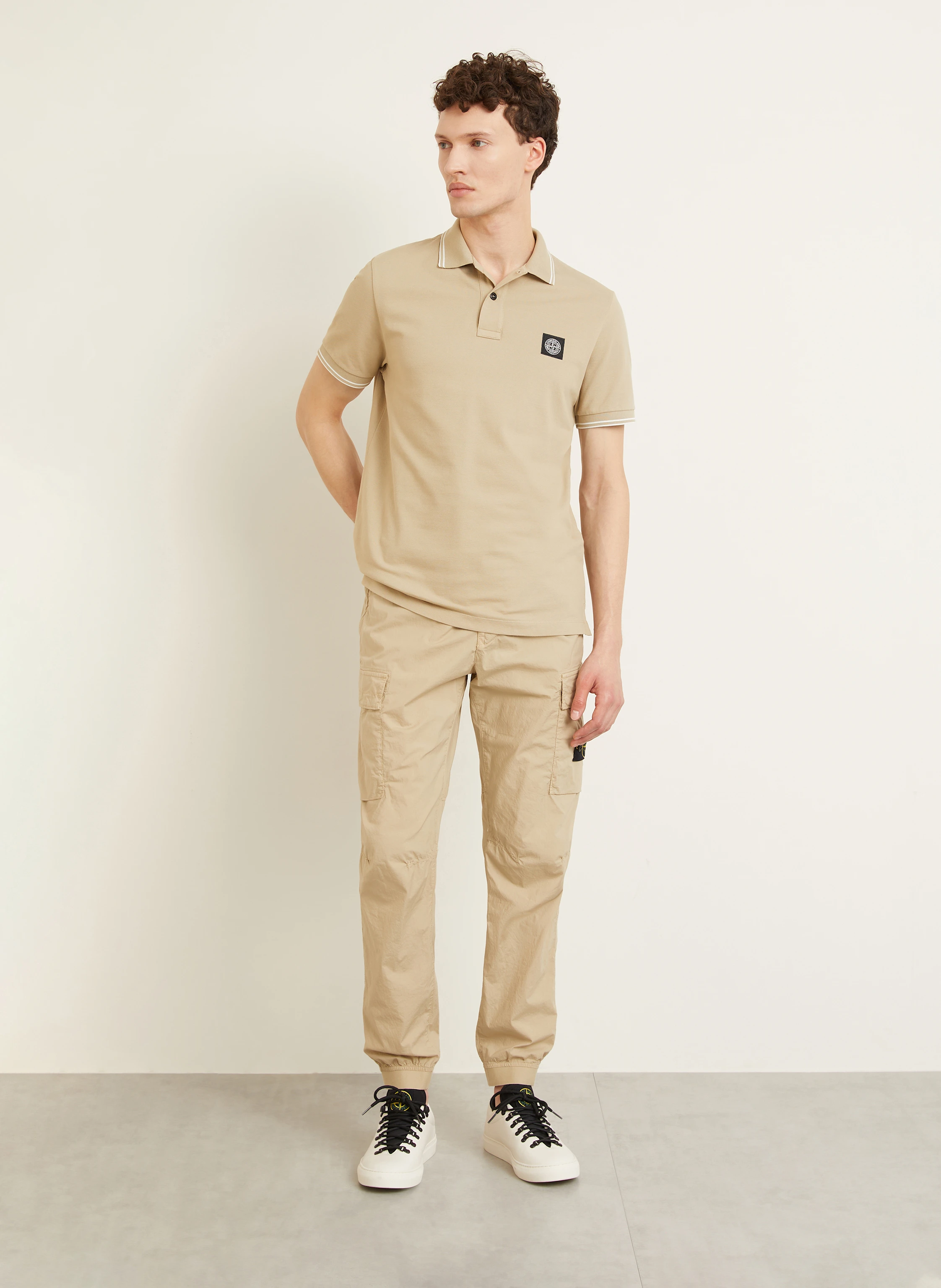 STONE ISLAND Piqué-Poloshirt Slim Fit