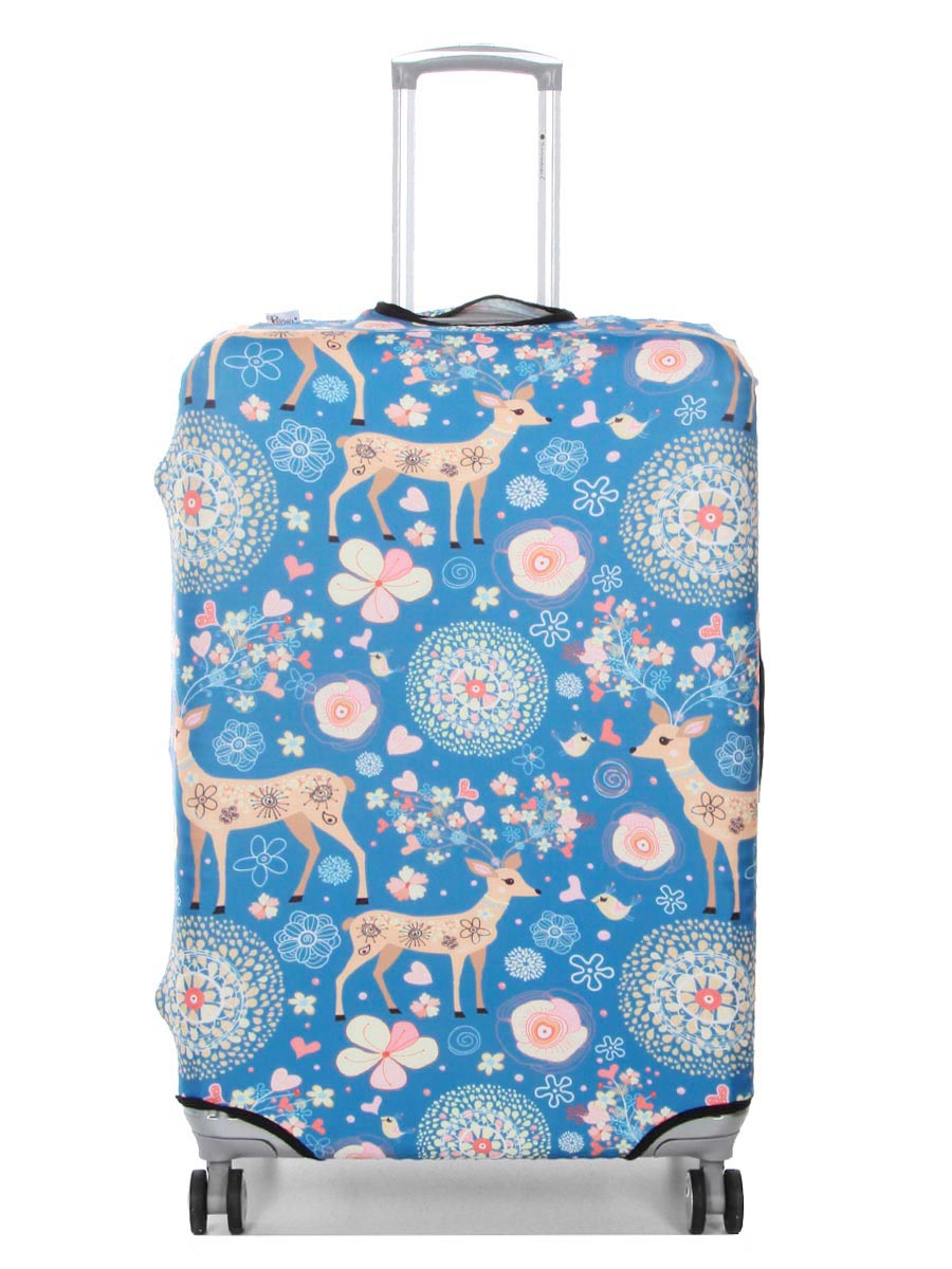 Housse de valise Periea Blue Animals L