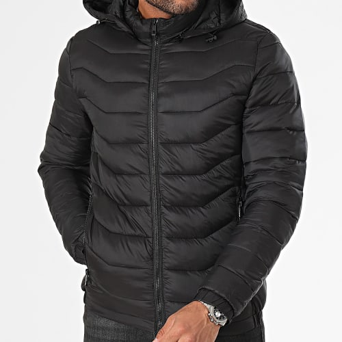 Doudoune Capuche Noir