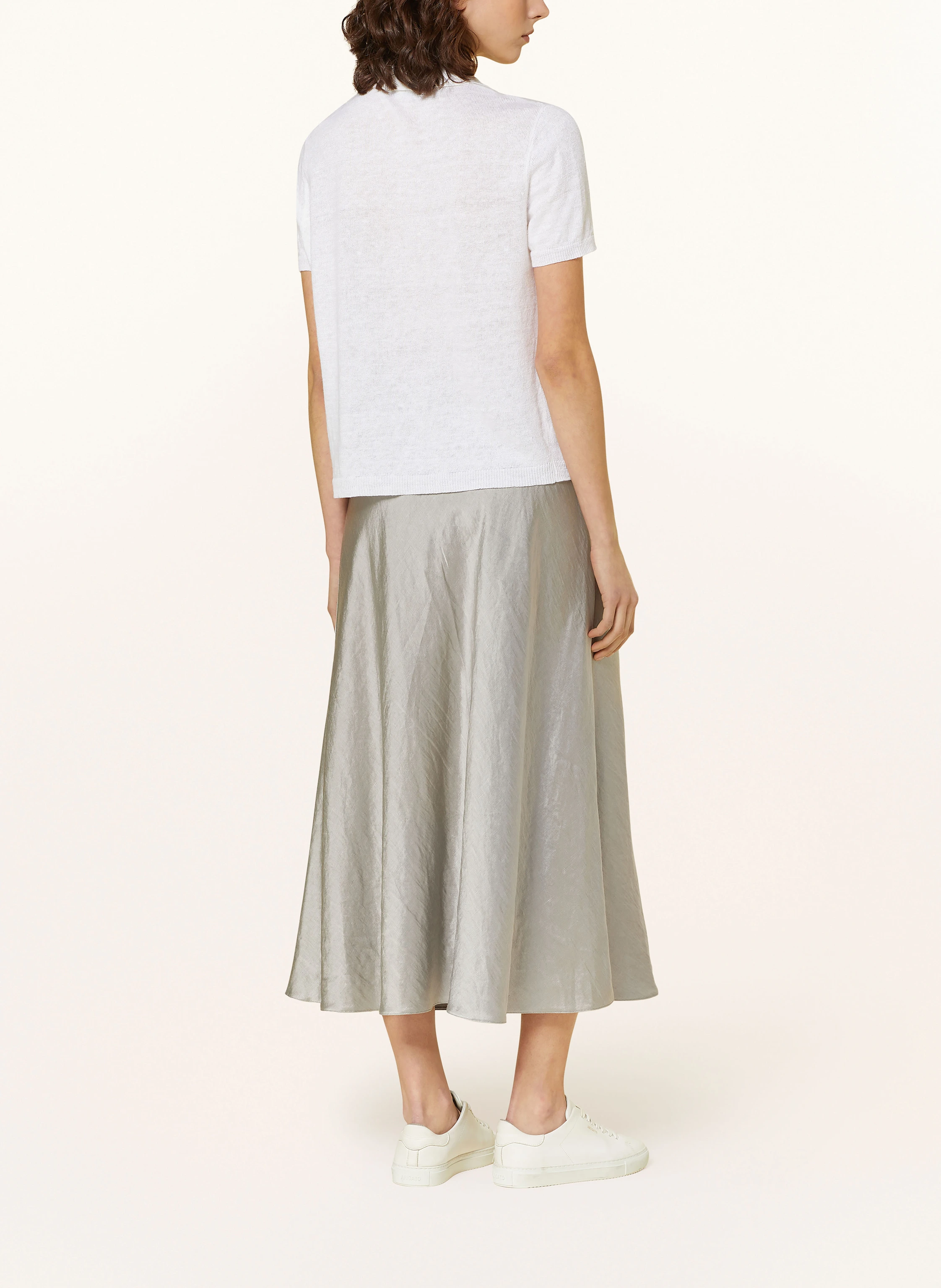 LUISA CERANO Strick-Poloshirt aus Leinen