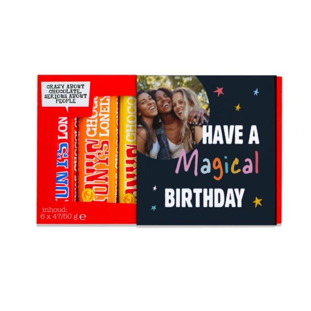 Tony’s Chocolonely | Proeverijtje | Birthday met eigen foto | 300g