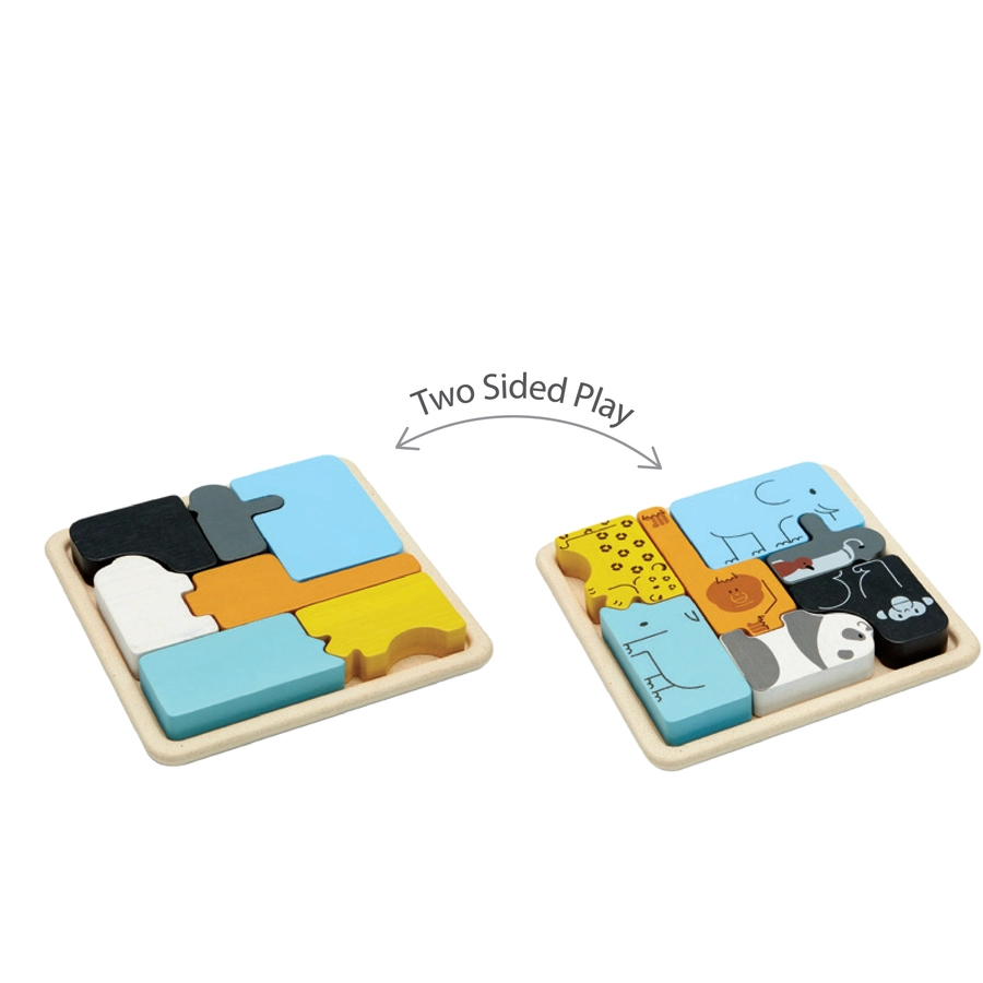 PlanToys Rahmenpuzzle Tiere