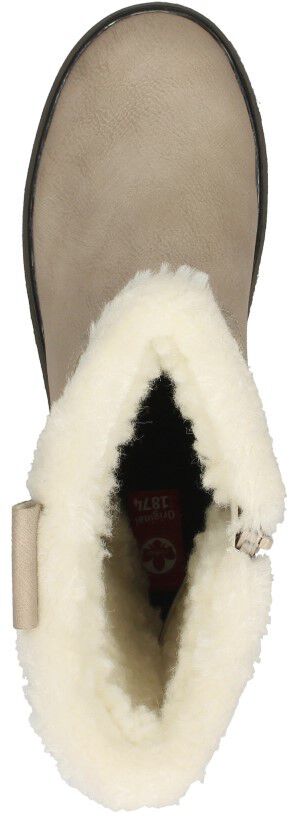 Rieker Enkellaarsjes Plat beige