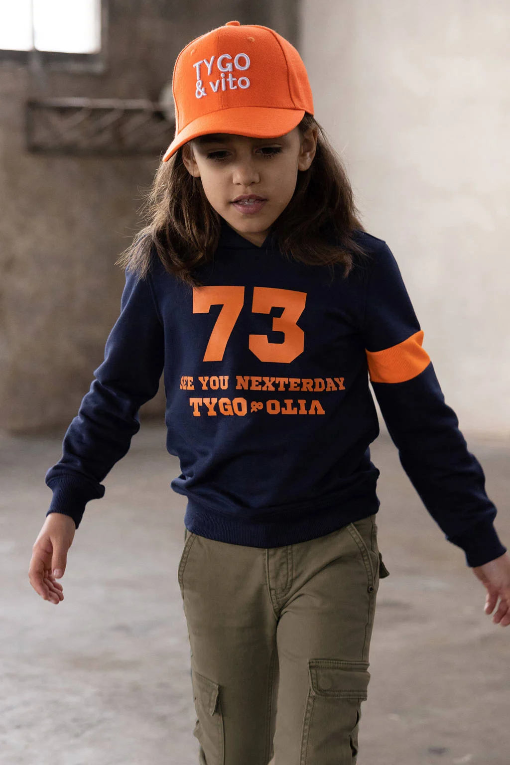 TYGO & vito hoodie donkerblauw