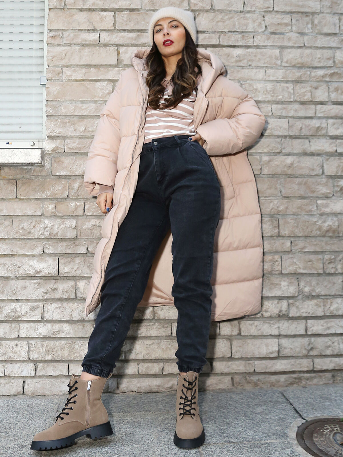 Jeans style jogger- Gris