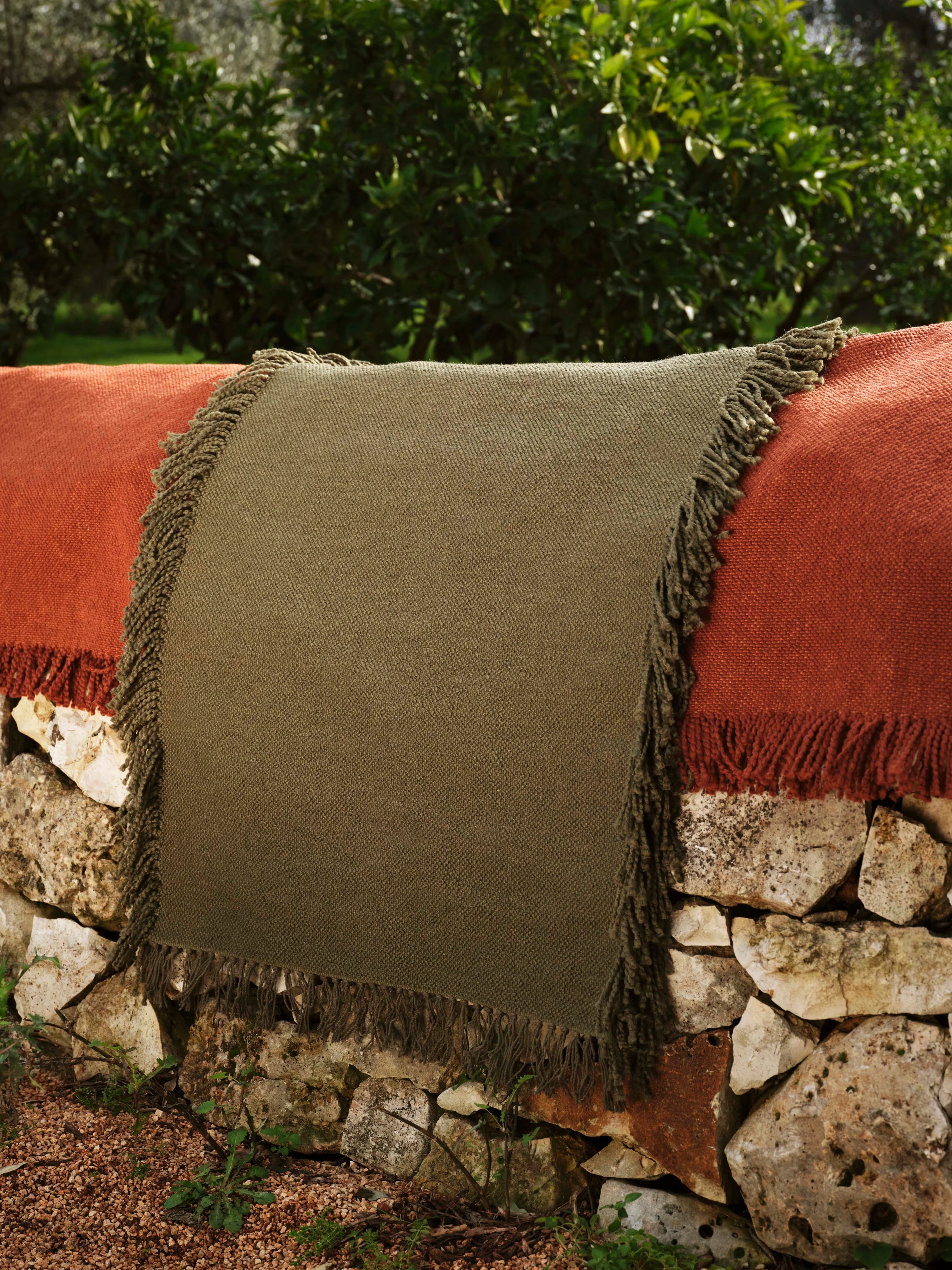 Handgeweven in- & outdoor vloerkleed Marcus