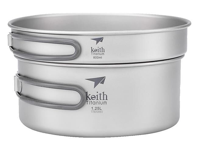 KEITH TITANIUM - SET DE CASSEROLE + POELE EN TITANE