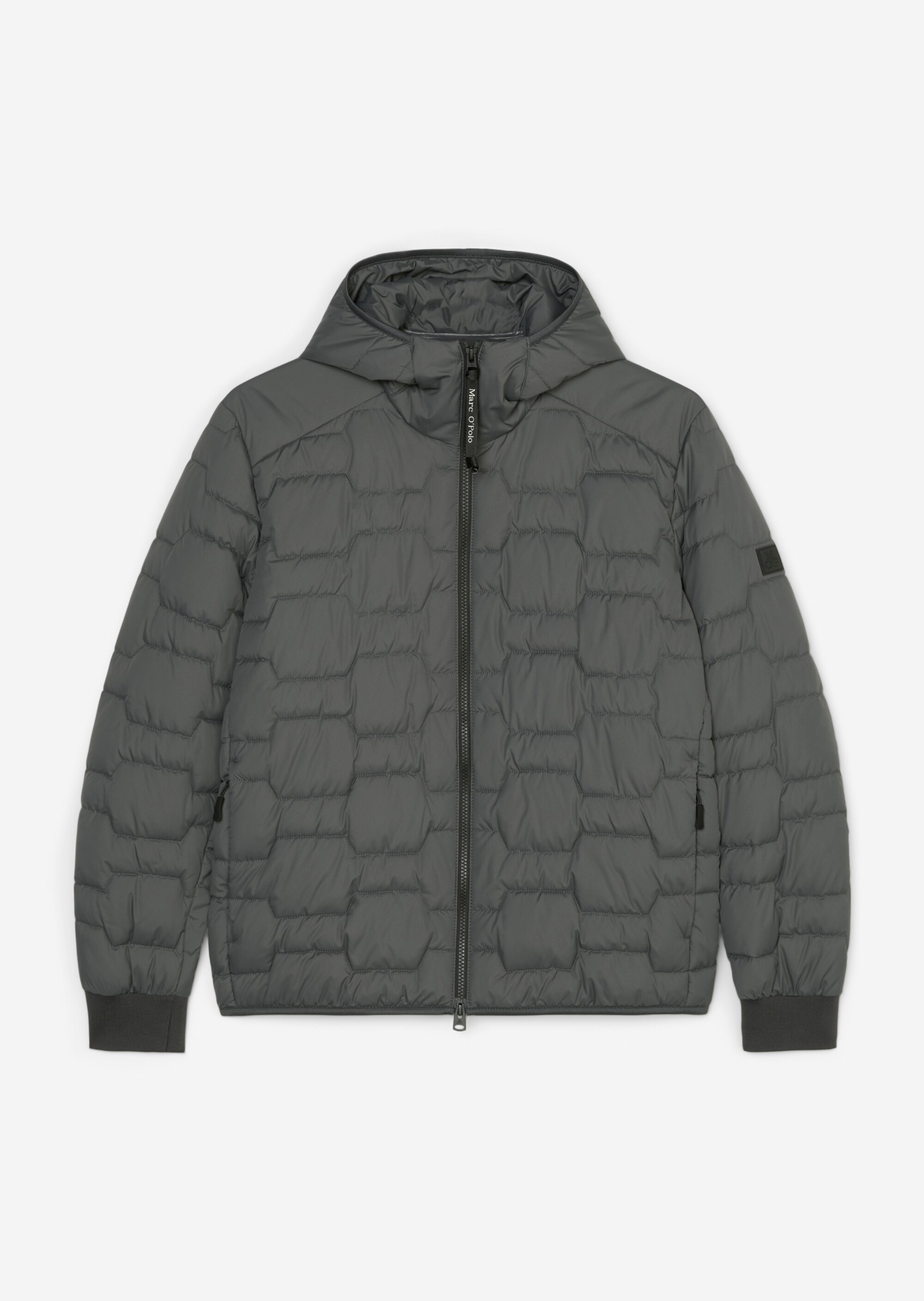 Kapuzen-Steppjacke regular mit Octagon-Quilt-Steppung