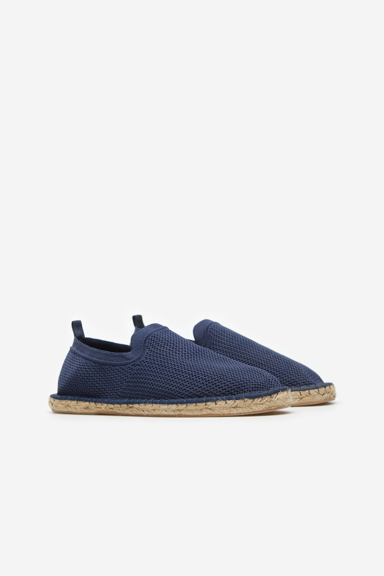 Alpargata com tecido elástico - Azul marinho