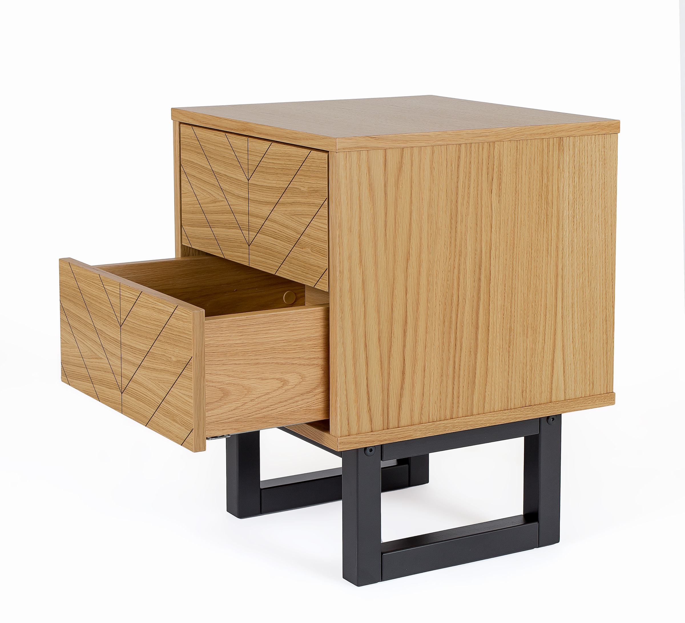Woodman Nachttisch Holzfurnier aus Eiche, FSC®-zertifiziert