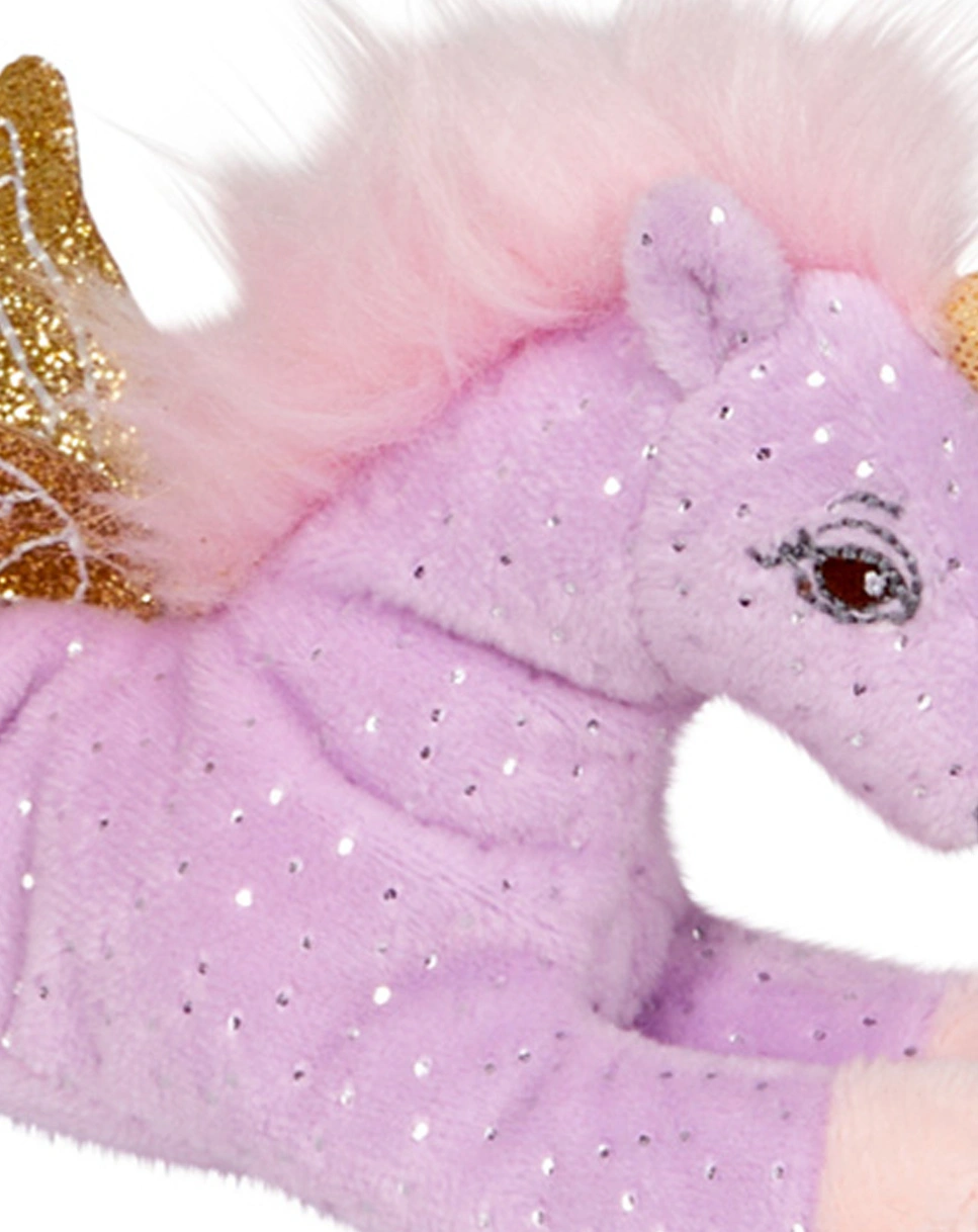 Kuscheltier EINHORN PARADIES - GLITZER BEANIE EINHORN (15cm) in lila