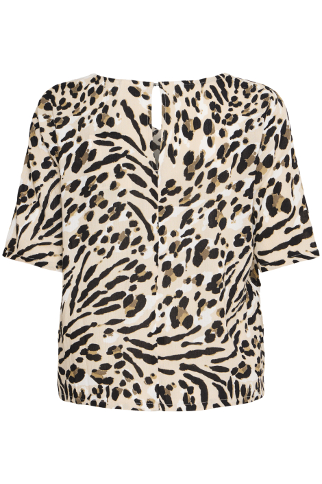 Ichi beige dames t-shirt