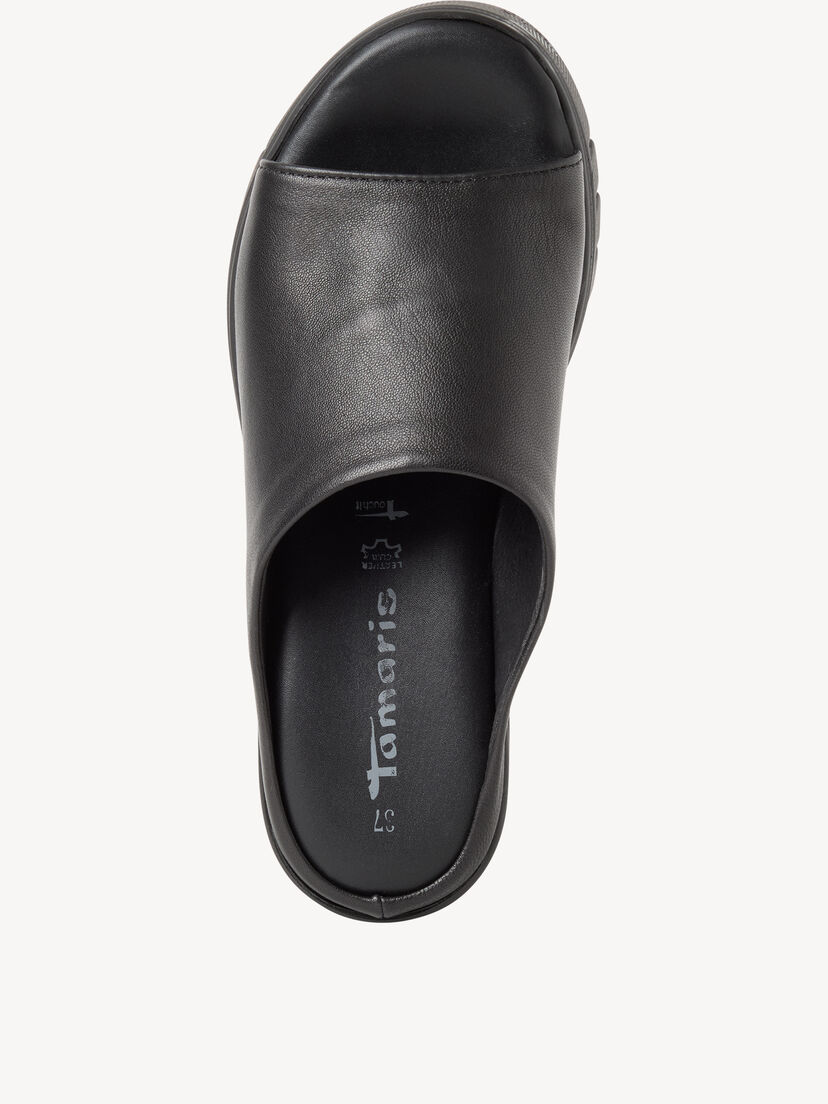 Leren Slipper - zwart