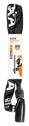 ANTIVOL VELO CHAINE A CLE AXA ABSOLUTE DIAM 8mm L0.90M NOIR - NIVEAU PROTECTION ELEVE POUR VELO ELECTRIQUE