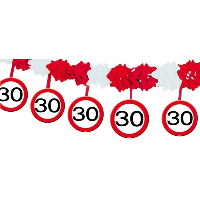 Slinger met Onderhanger 30 Jaar Verkeersbord 4m