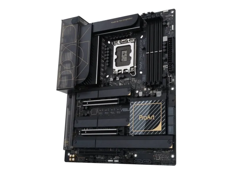 ASUS ProArt Z790-CREATOR WIFI - Bundkort - ATX - LGA1700 sokkel - Z790 Chipset - USB4, USB 3.2 Gen 2, USB-C 3.2 Gen 2x2, USB 3.2 Gen 1 - 10 Gigabit LAN, 2.5 Gigabit LAN, Wi-Fi 6E, Bluetooth - onboard grafik (CPU påkrævet) - HD Audio (8-kanaler)