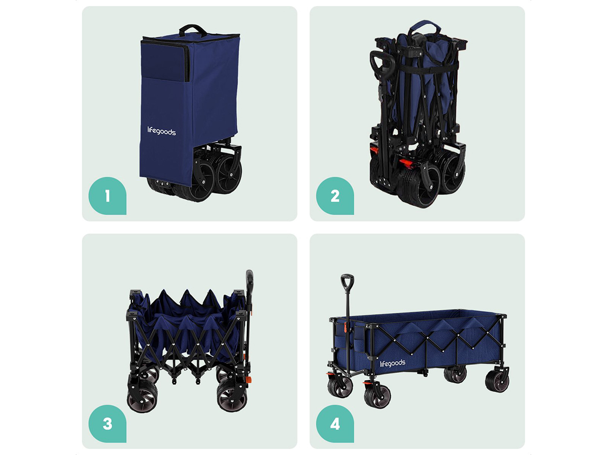 LifeGoods XXL bolderkar - Blue