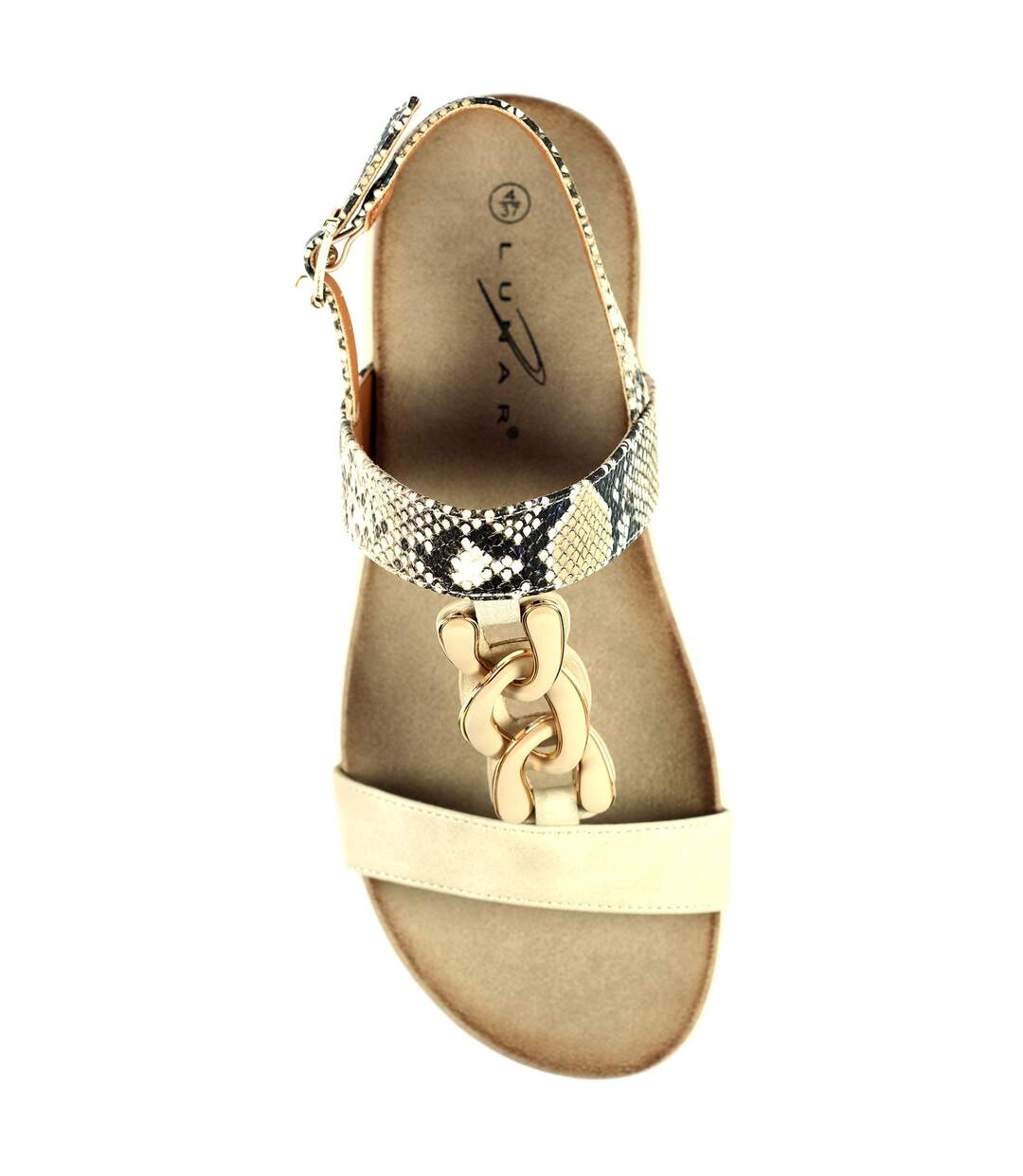 Lunar - Sandales BARDON - Femme (Beige) - UTGS512