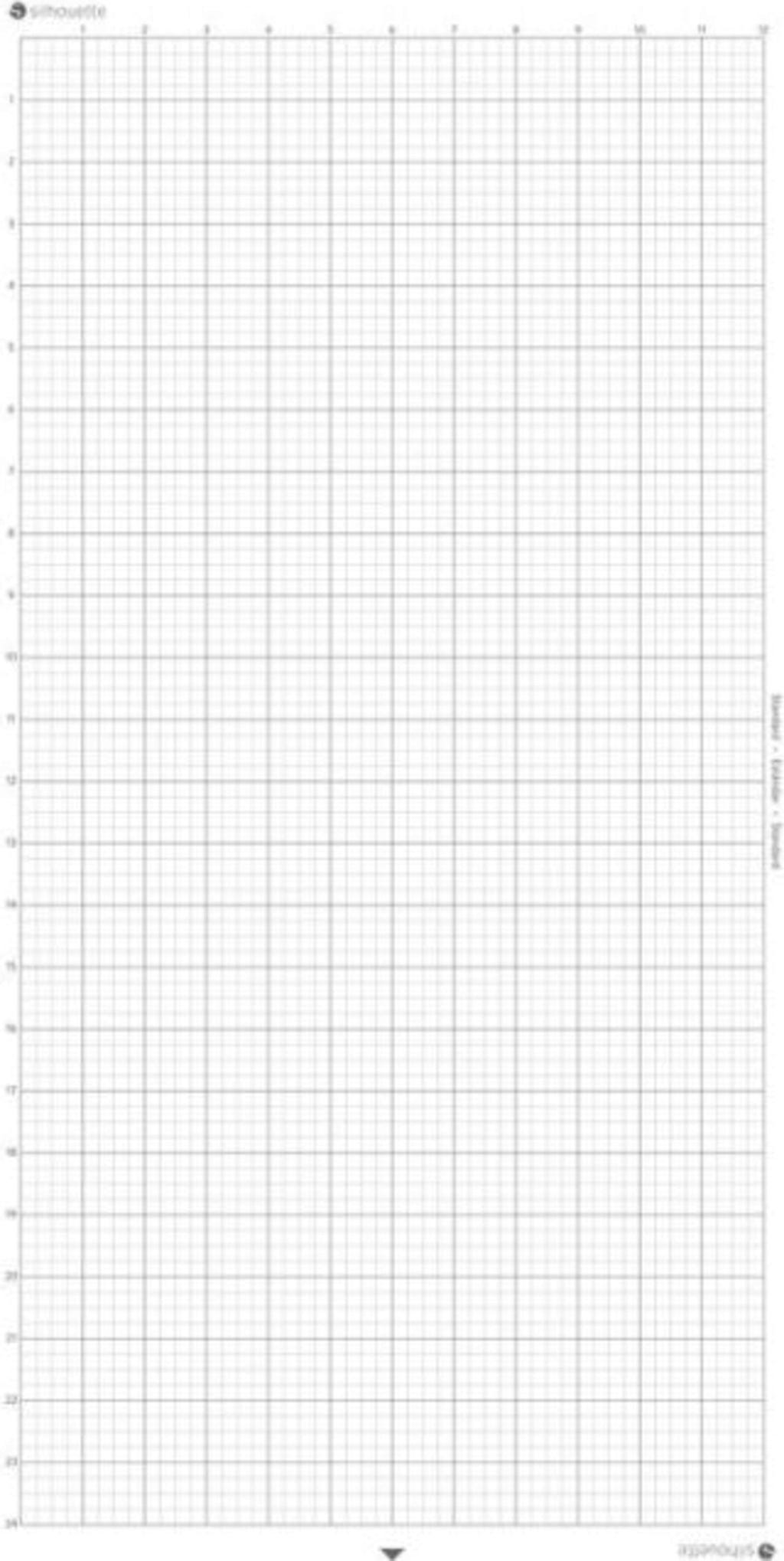 Silhouette  Cutting Mat - 30 x 60 cm, Standard Tack    Schneidematte für Silhouette Schneideplotter