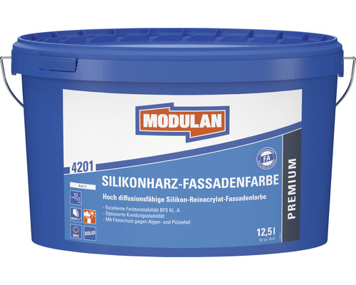 MODULAN 4201 Siliconenharsgevelverf wit 12,5 l