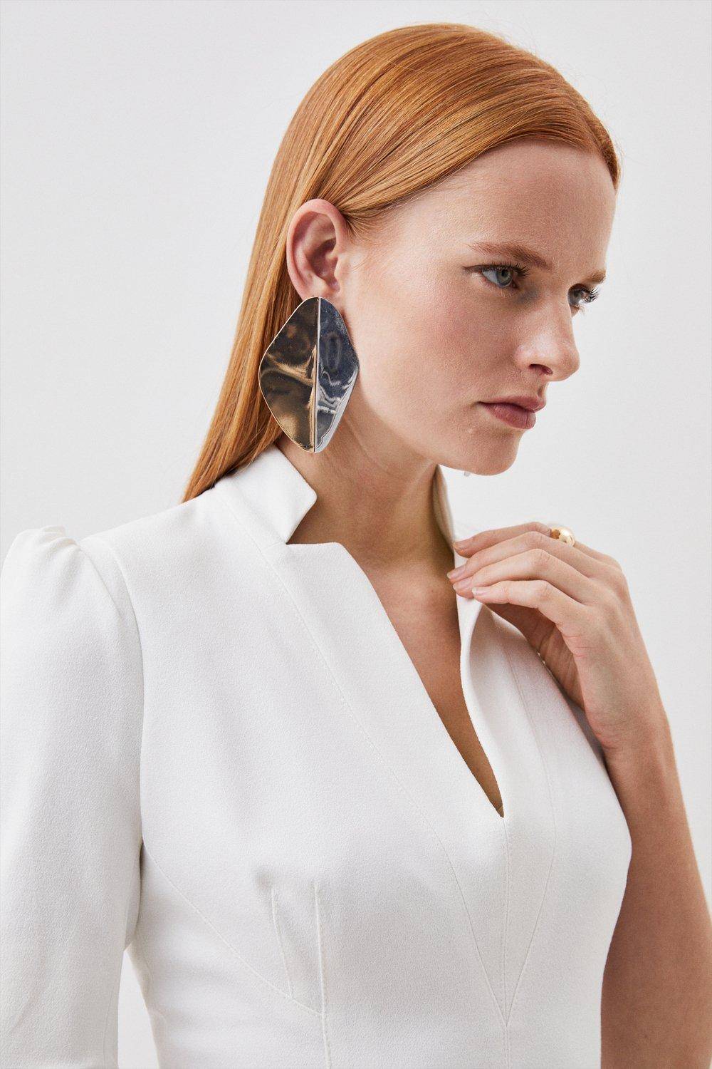 KarenMillen Combinaison ceinturée Forever en crêpe structurée