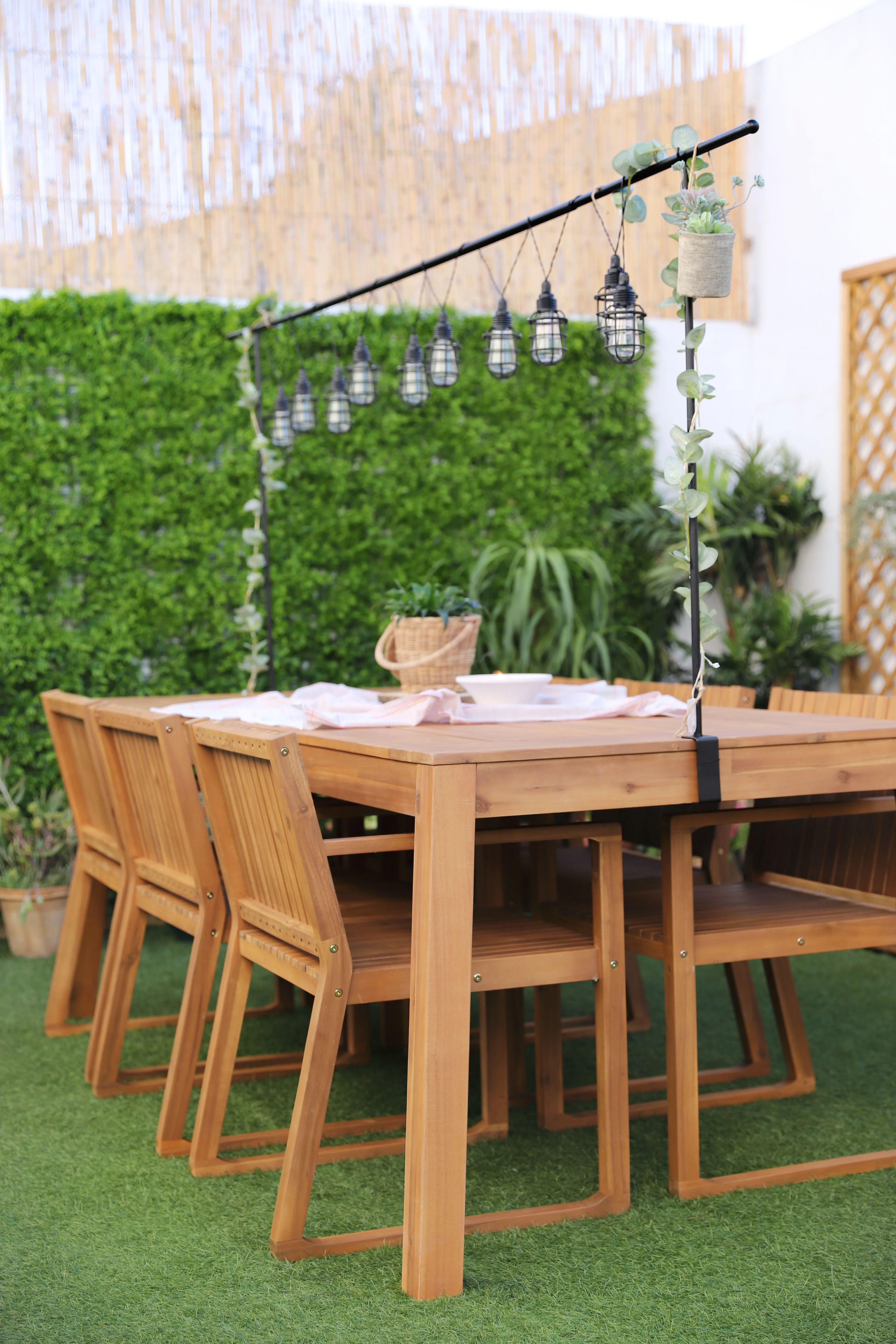 Tuin eettafel LIVORNO 210 cm 90 cm Acaciahout Bruin